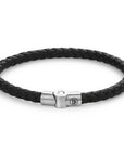 Rebel & and Rose - Armband - Fulletalingle Round Black Armband - RR-M0040-S Heren - PansiteNederland.nl