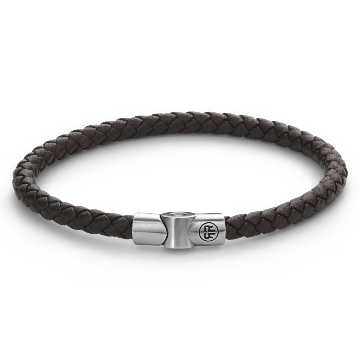 Rebel & and Rose - Armband - Fulletalingle Round Brown - RR-M0041-S Heren - PansiteNederland.nl