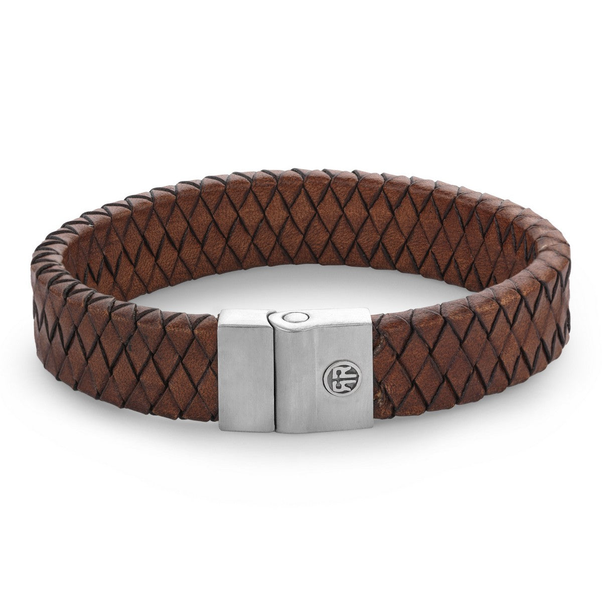 Rebel & and Rose - Armband - Fulletal Premium 15mm Vintage Brown - RR-M0048-S Heren - PansiteNederland.nl