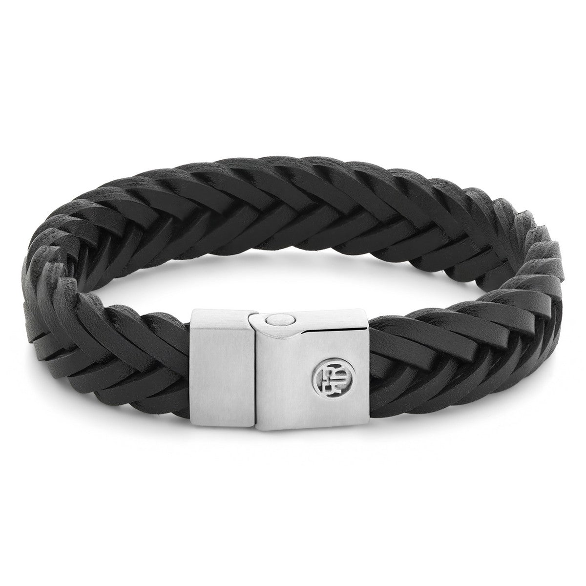 Rebel & and Rose - Armband - Fulletal Premium Braided 12mm Black - RR-M0052-S Heren - PansiteNederland.nl