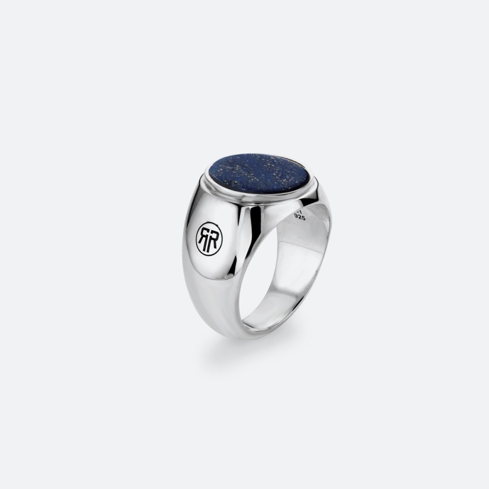 Rebel & Rose Ring Round Lapis Lowneck - RR-RG029-S - PansiteNederland.nl