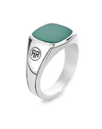 Rebel & Rose Ring Square Green Jade - RR-RG040-S - PansiteNederland.nl