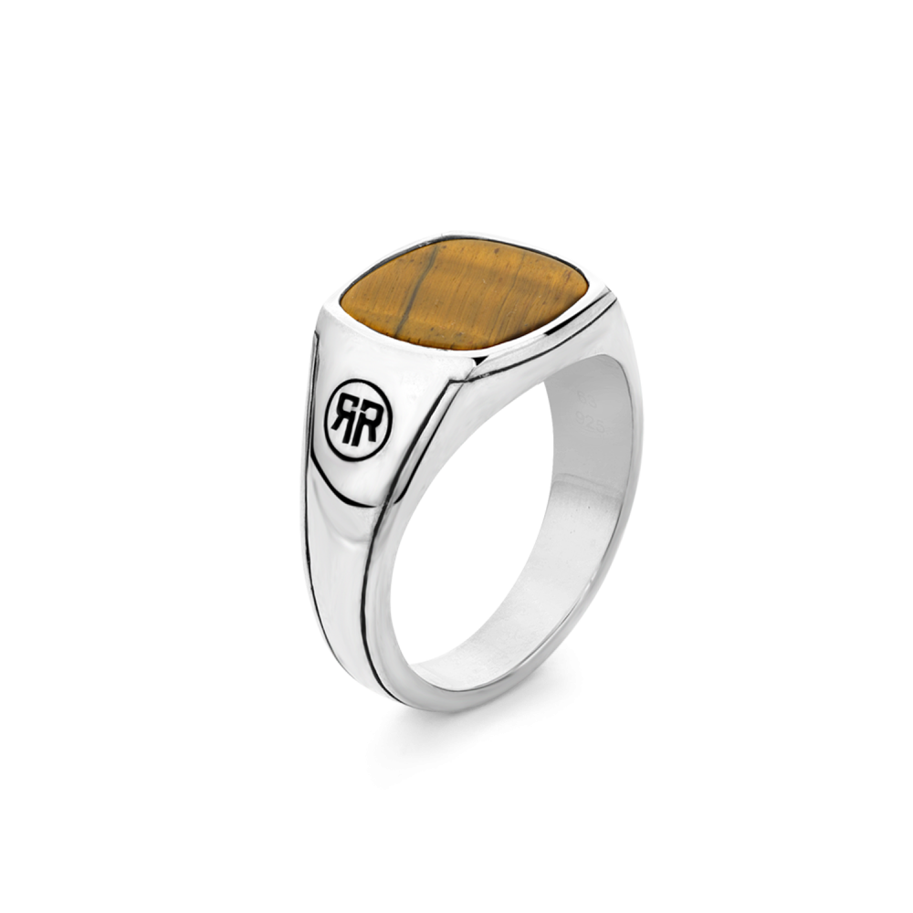 Rebel & Rose Ring Square Tiger - RR-RG051-S - PansiteNederland.nl