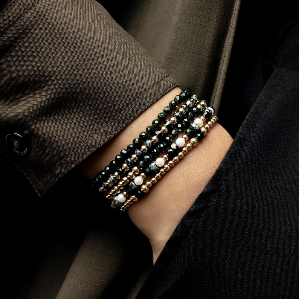 Rebel & Rose Stones Only 4mm Armband RR-40158-G – Multi-kleuren