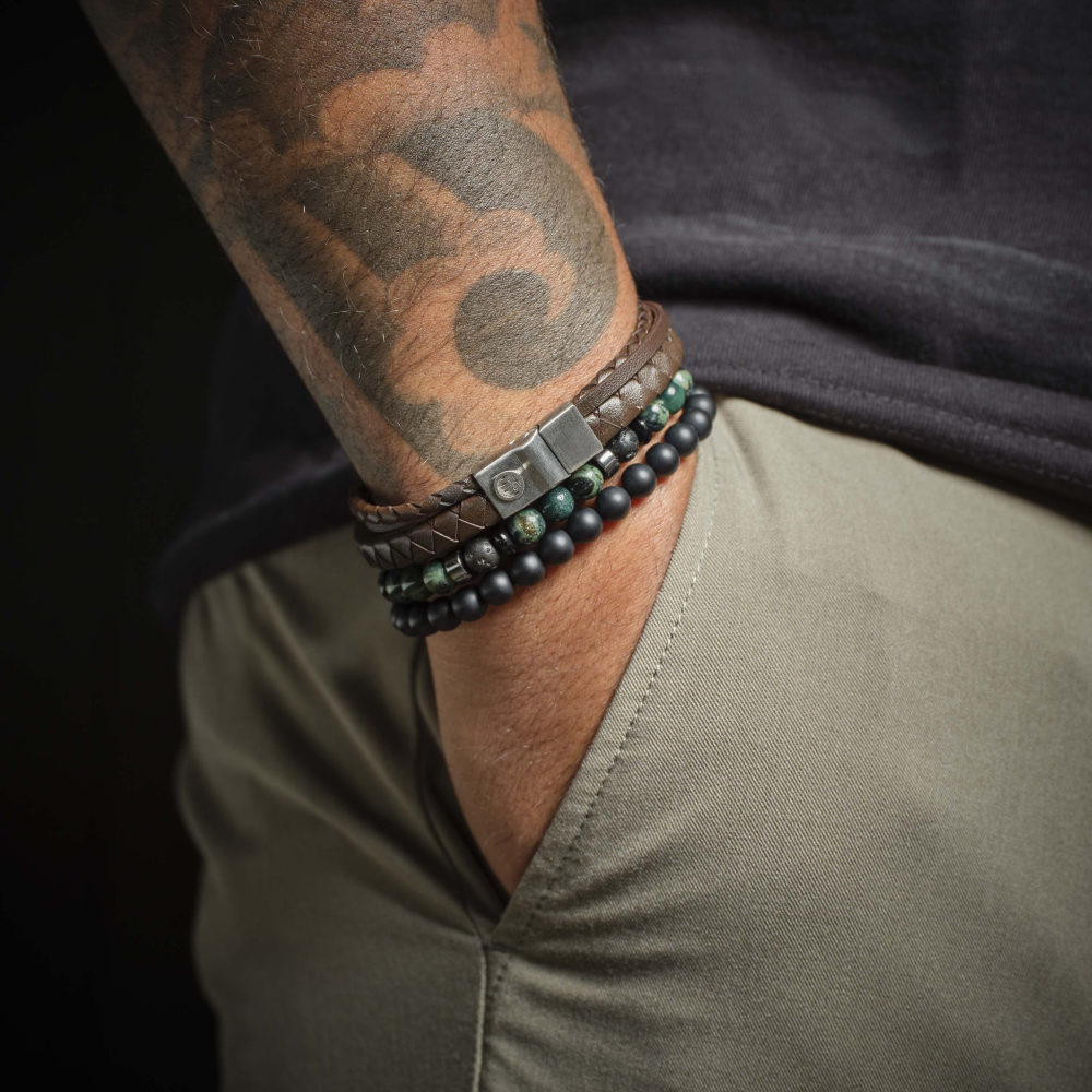 Rebel & Rose Stones Only 6mm Armband RR-60158-S – Groen
