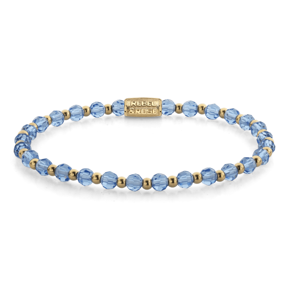 Rebel & Rose armband Mix Winter Blues Glam Rocks - 4mm RR-40169-G - PansiteNederland.nl
