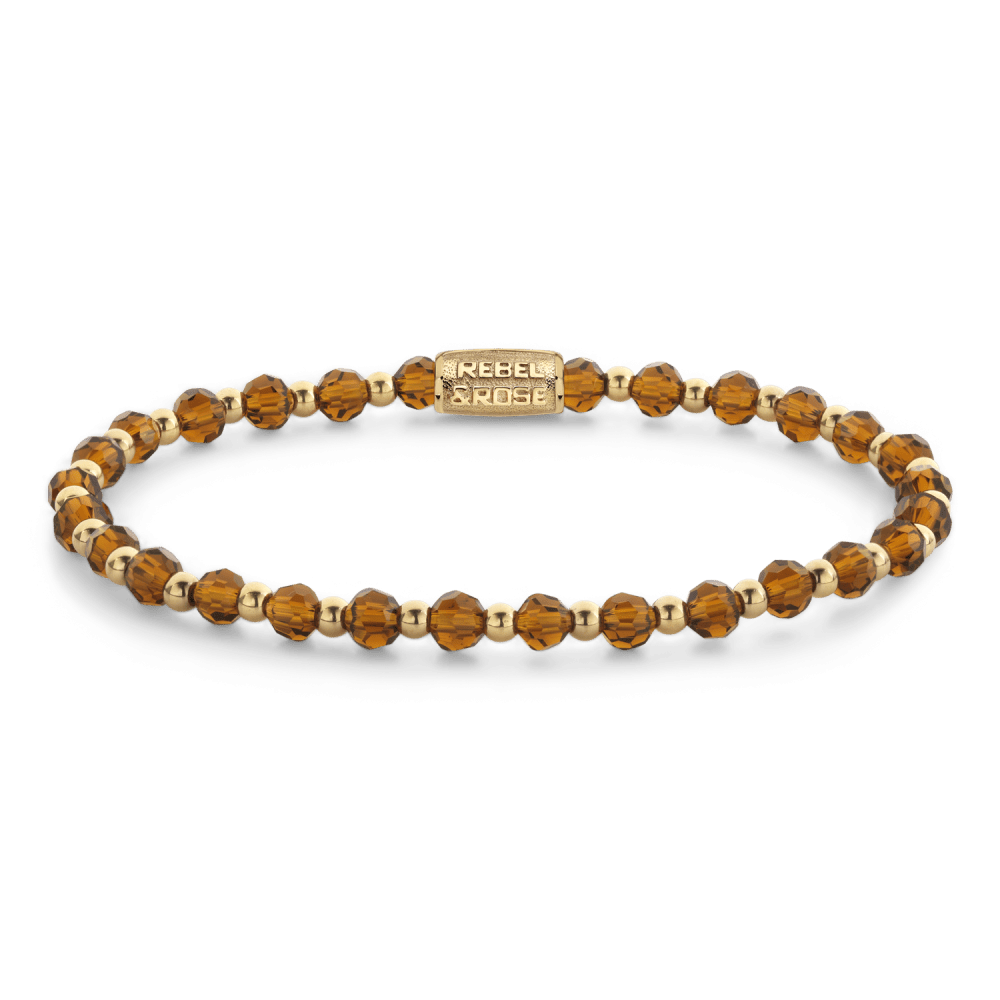 Rebel & Rose armband Mix Autumn Love Glam Rocks - 4mm RR-40171-G - PansiteNederland.nl