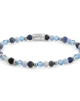 Rebel & Rose armband Winter Blues Glam Rocks Silver - 4mm RR-40182-S