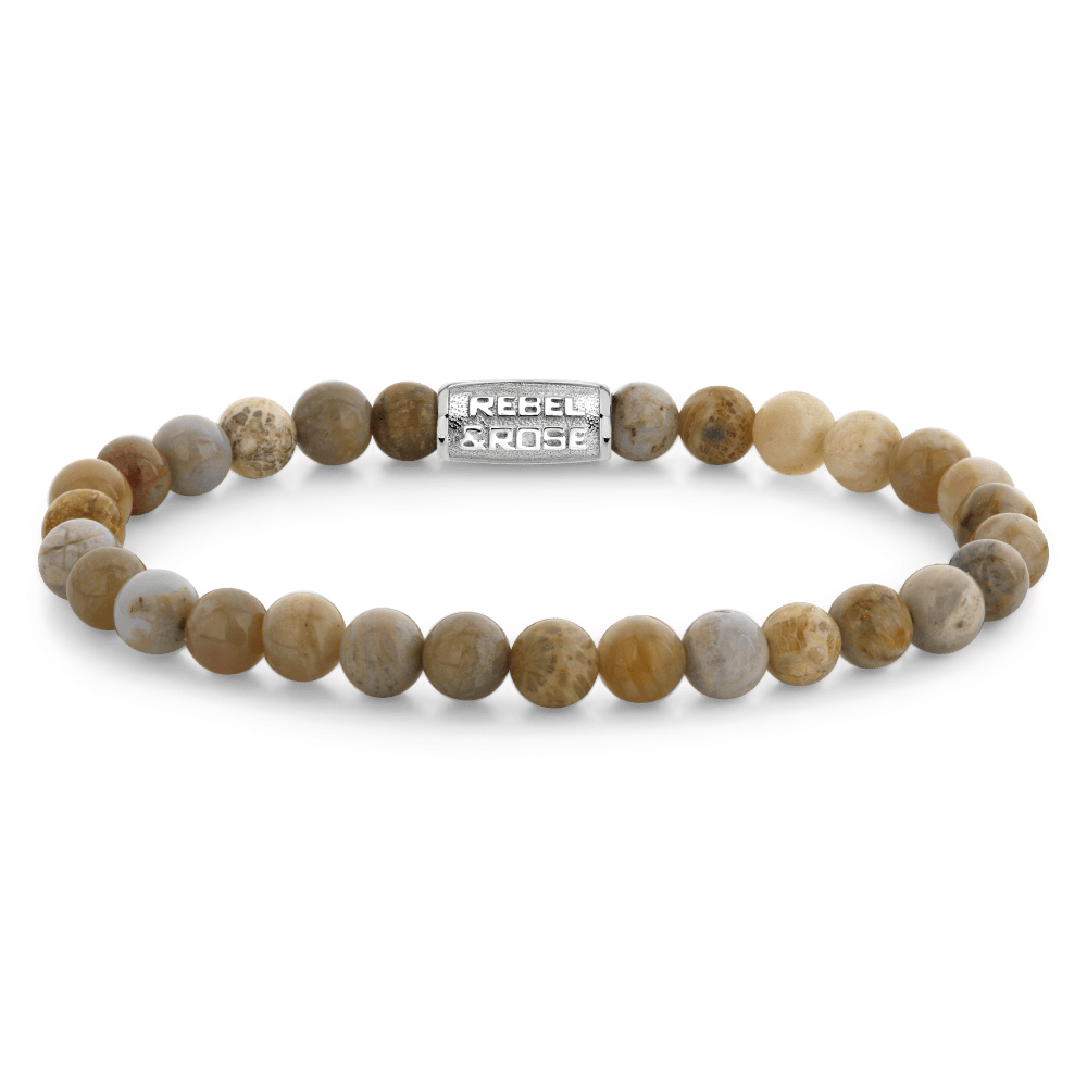 Rebel & & Rose - Armband -  Desert Storm - 6mm RR-60145-S - PansiteNederland.nl