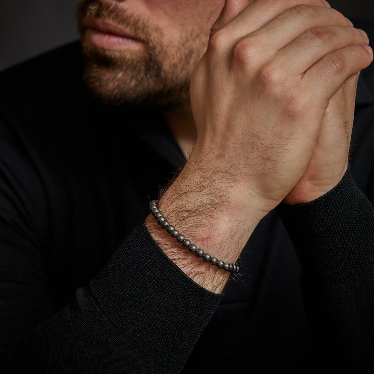 Rebel & Rose Armband Grey Silver Shine DV 6mm Hematiet RR-6DV02-S - PansiteNederland.nl