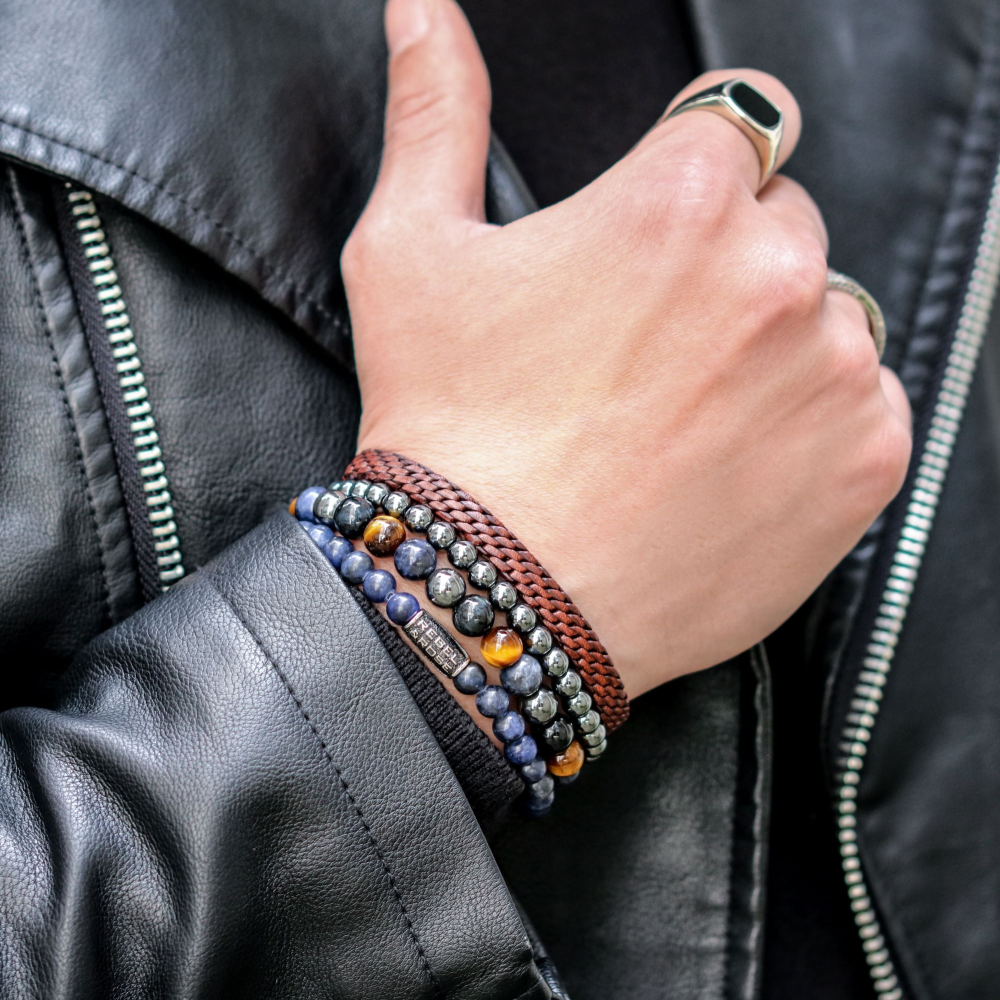 Rebel & Rose Mastery Collection Armband RR-L0169-S – Bruin