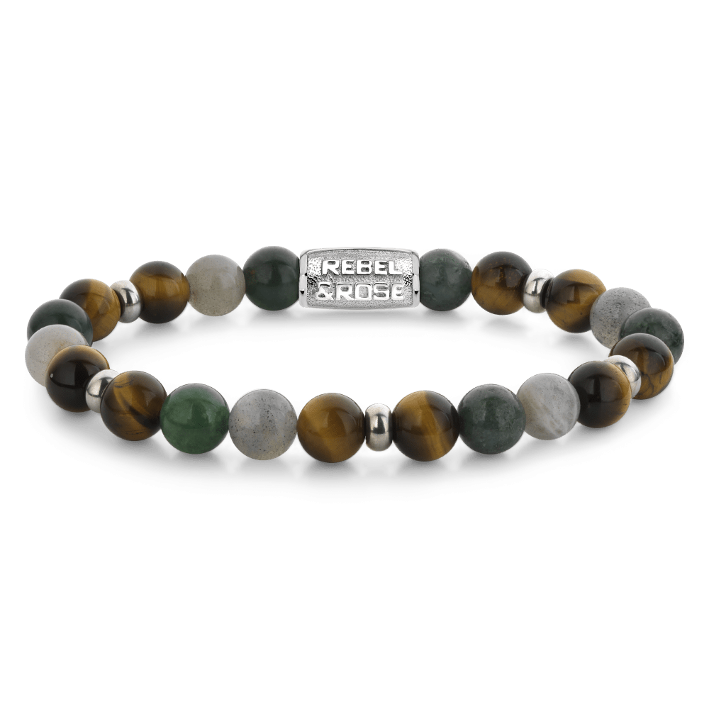 Rebel & Rose Stones Only 8mm Armband RR-80119-S - Multi-kleuren
