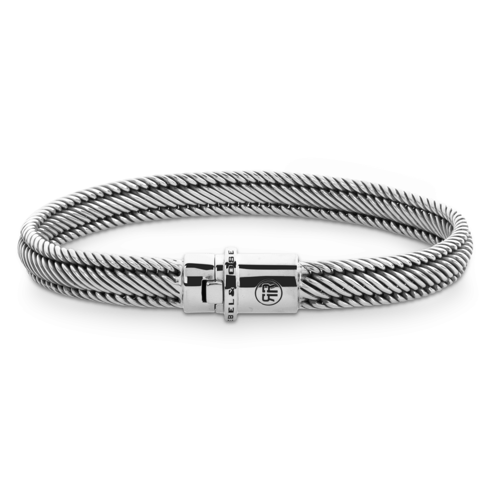 Rebel & Rose Sterling Silver Line Armband RR-BR038-S - Zilver