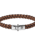 Rebel & and Rose - Armband - Small Braided Raw Cognac - RR-L0171-S Unisex - PansiteNederland.nl