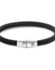 Rebel & & Rose - Armband -  Xtra Small Braided Black RR-L0174-S - PansiteNederland.nl
