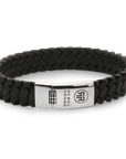 Rebel & Rose Braided Apollo Armband RR-L0181-S – Zwart RVS