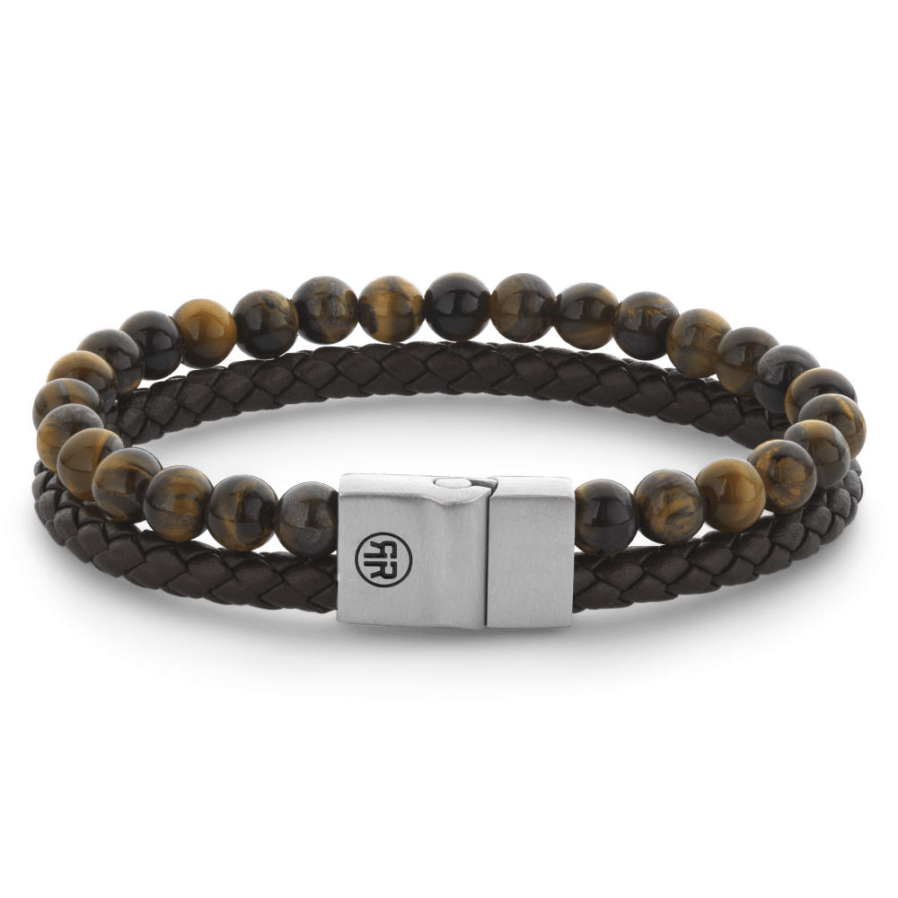 Rebel & & Rose - Armband -  Fulletal Combo 12mm Tigerily RR-M0058-S - PansiteNederland.nl