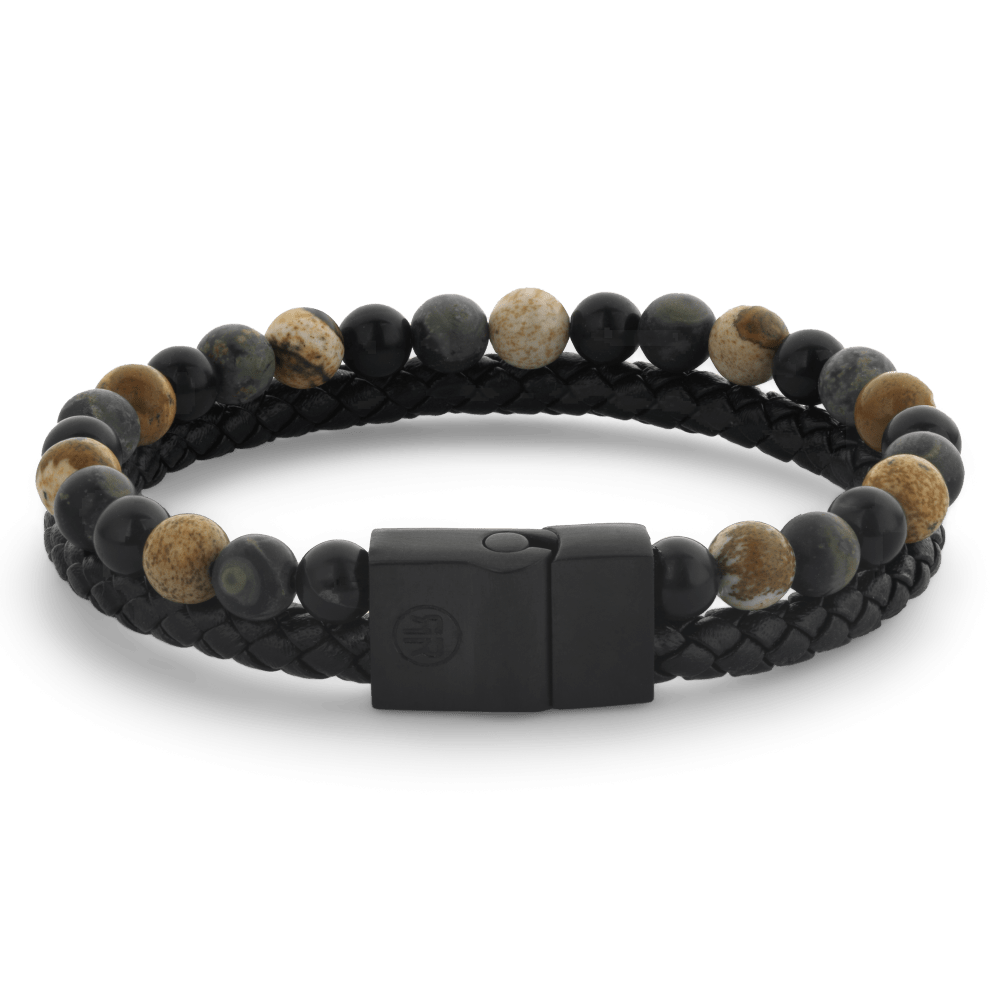 Rebel & & Rose - Armband -  Fulletal Combo 12mm Autumntorm RR-M0059-B - PansiteNederland.nl