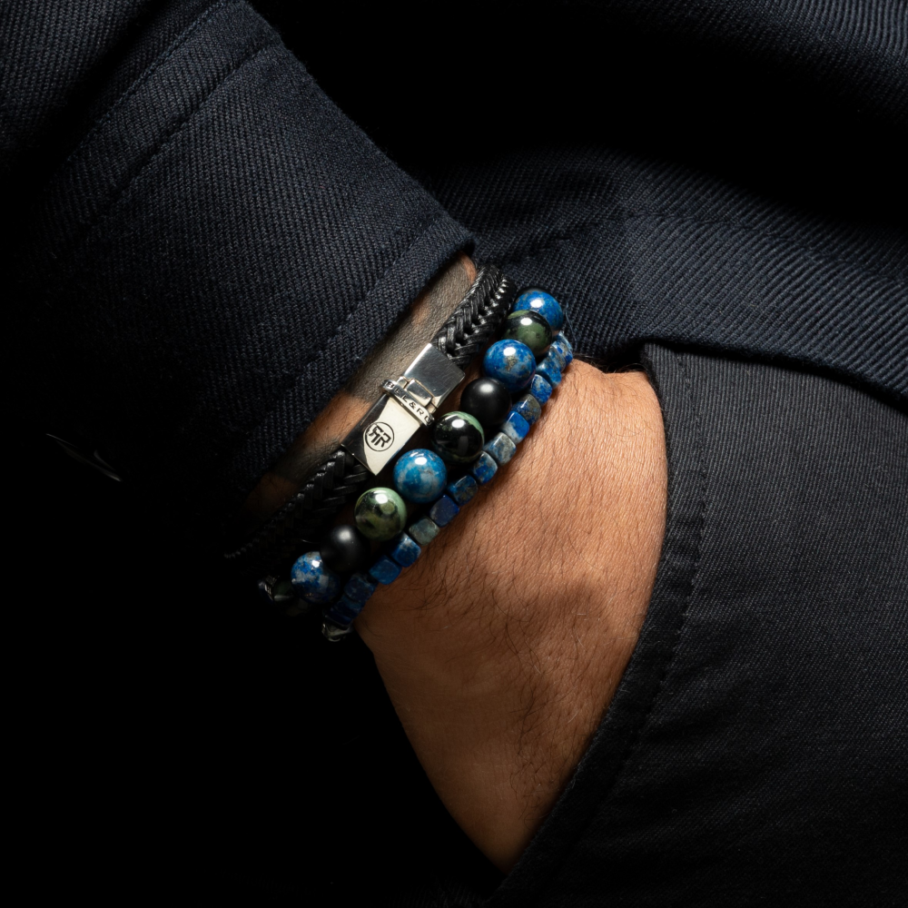 Rebel & Rose No Balls Please 4mm Armband RR-40078-S – Blauw