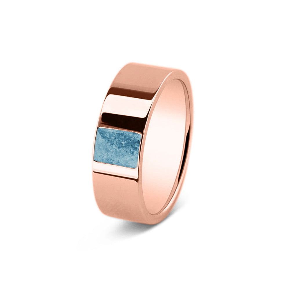 See You Plain Polished Ring zilver zwart - RS008-EU47