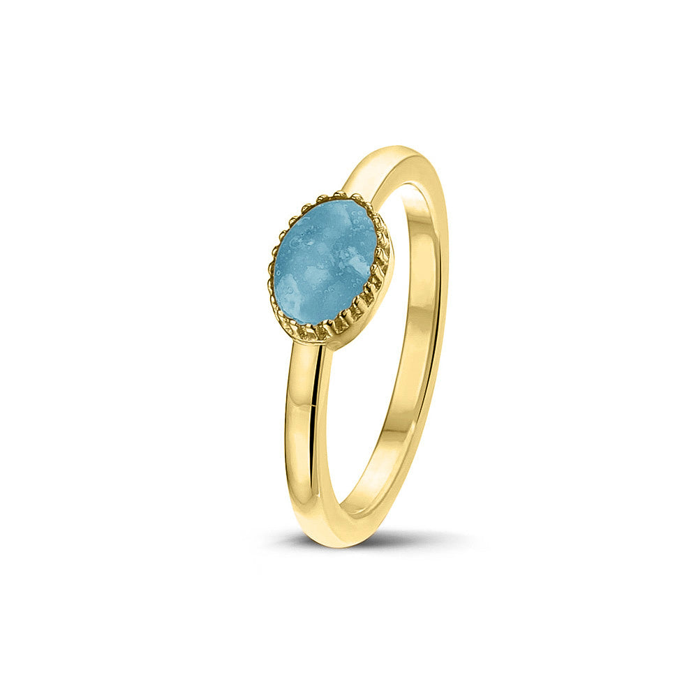 See You Crown Ring zilver zwart - RWS001-EU47