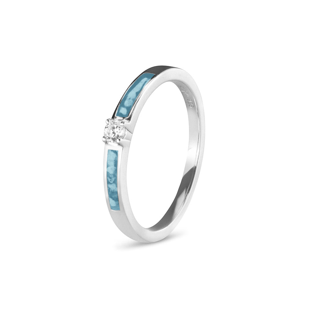See You Solitair asring met zirkonia in zilver – RWS-013 – afbeelding 1