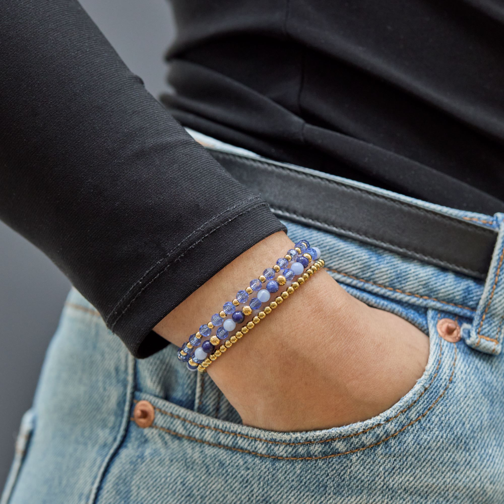 Rebel & Rose Armband RR-40169-G – Blauw