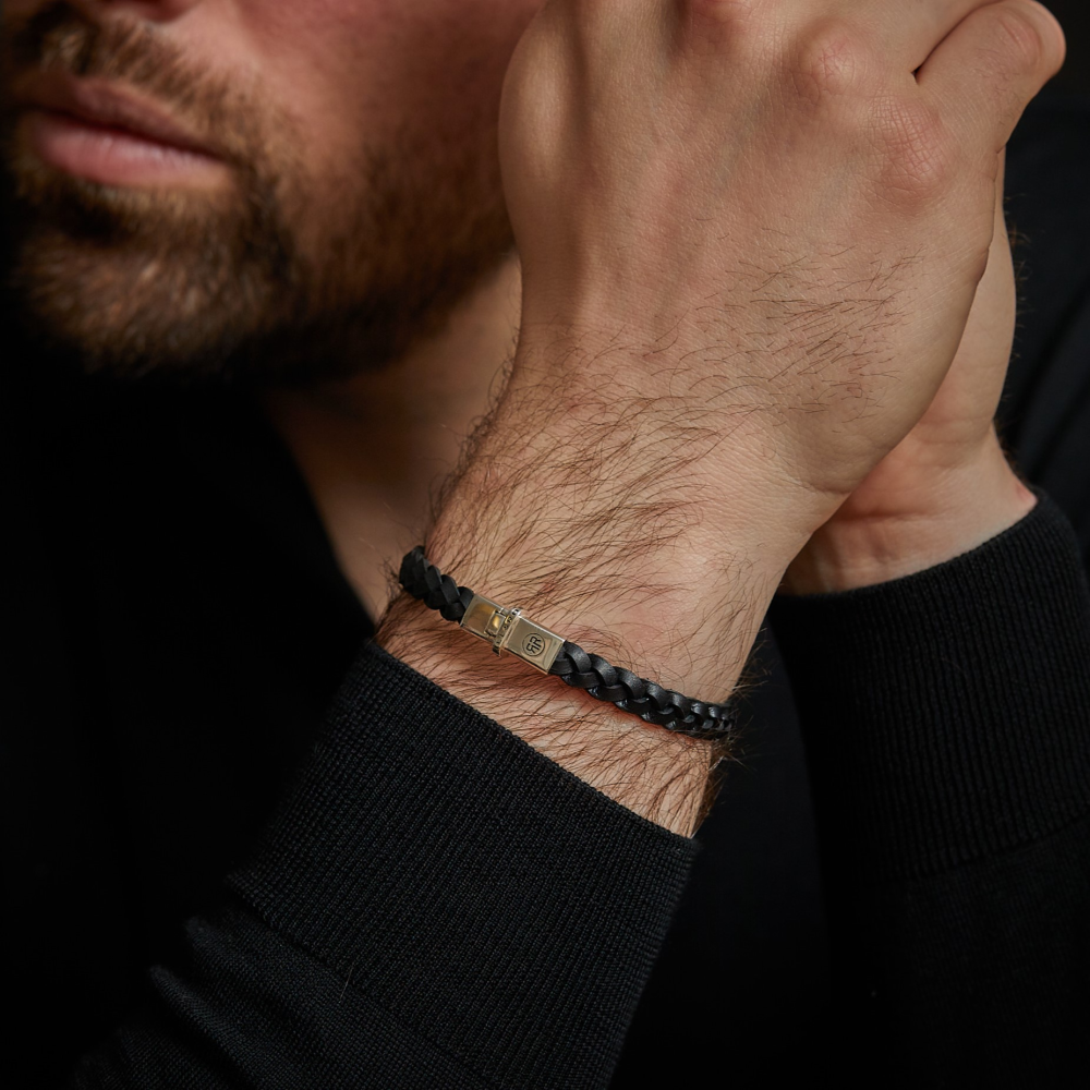 Rebel & Rose Absolutely Leather Armband RR-L0170-S – Zwart