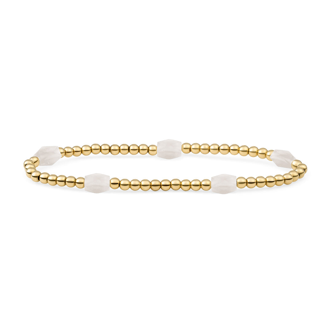 Sparkling Jewels Armband Mix Plated SB-G-3MM-BAR-G54 Zilverkleurig