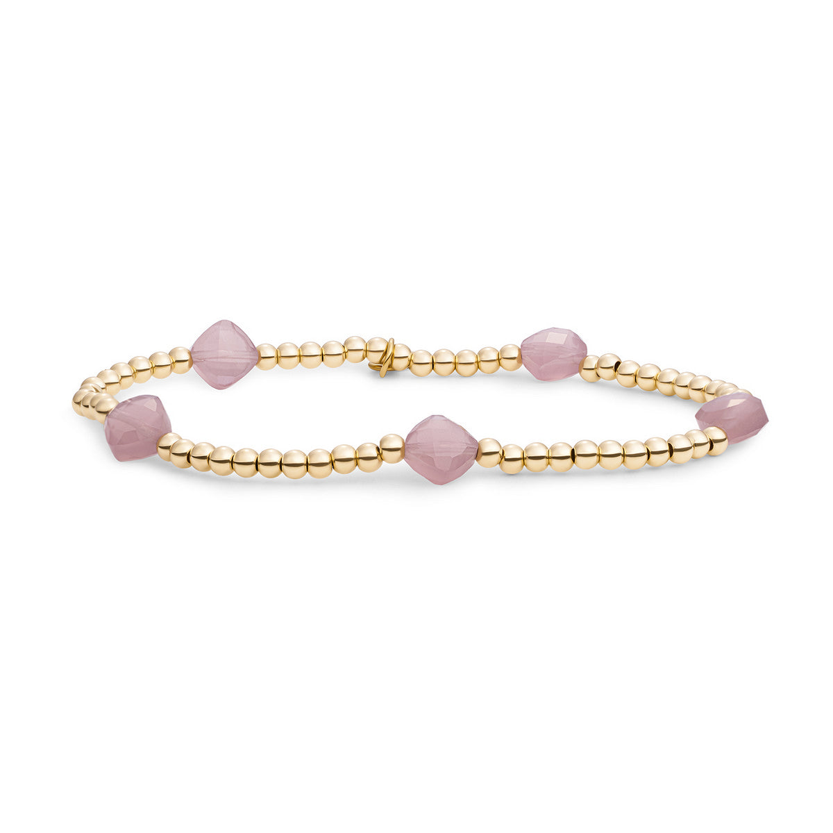 Sparkling Jewels Armband Opaliet SB-G-3MM-CC-G66 Goudkleurig