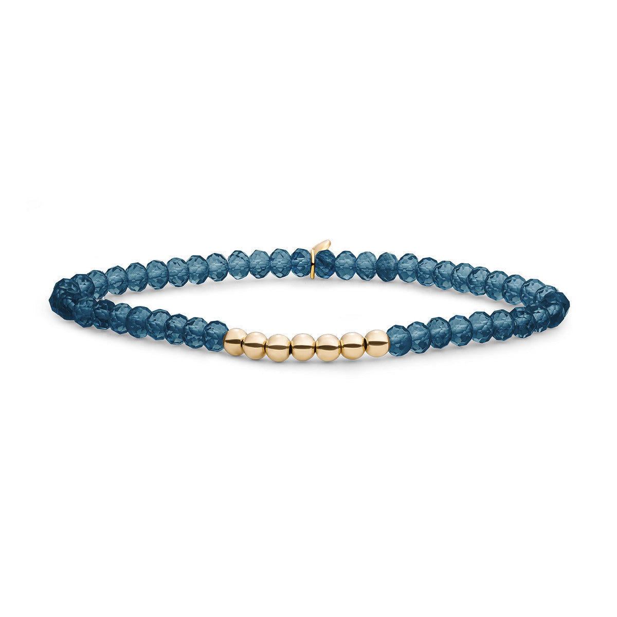 Sparkling Jewels Armband Kwarts SB-G-4MM-RLI-G67 Goudkleurig