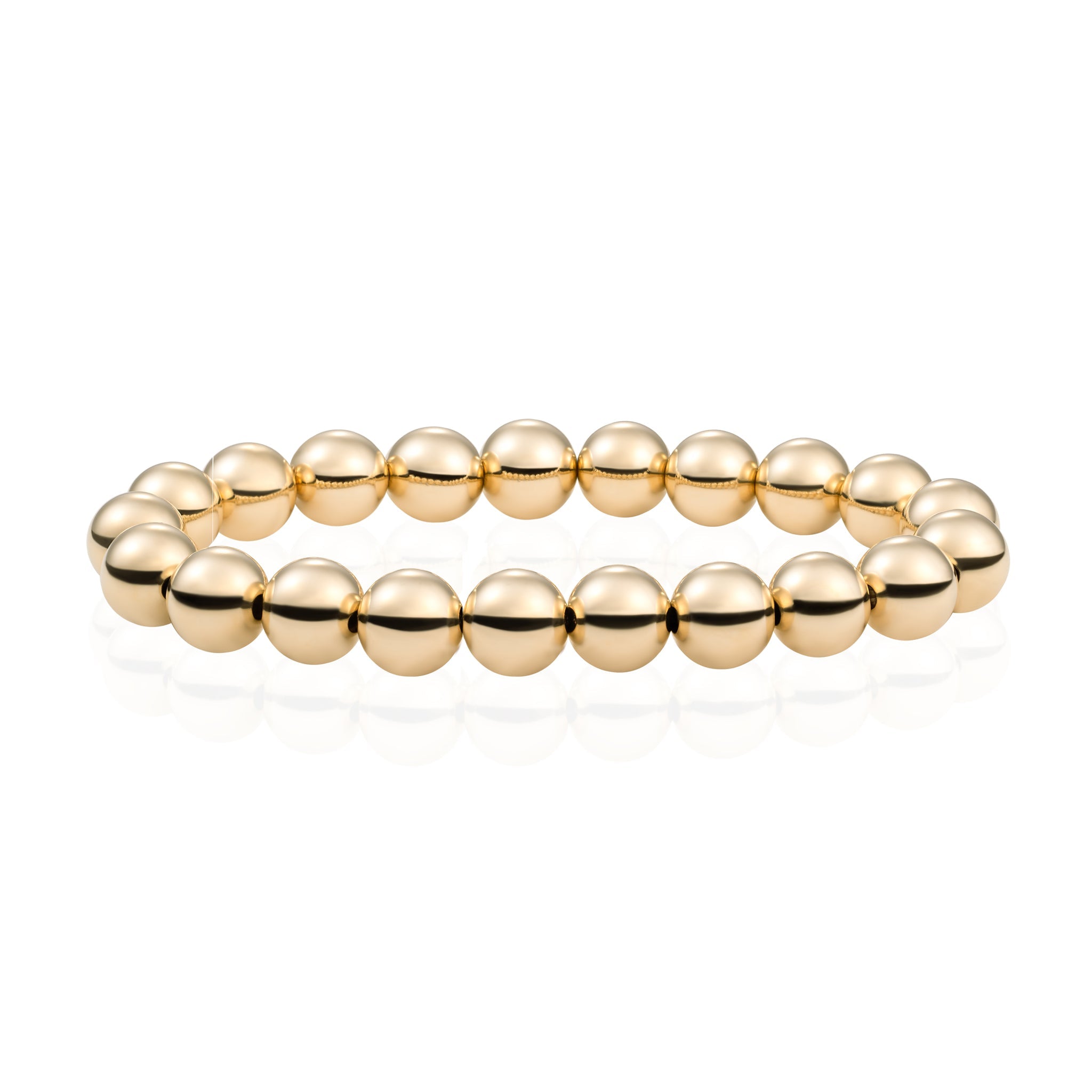 Sparkling Jewels Armband Saturn Large - Gold - 8mm SB-G-8MM-ADD Goudkleurig