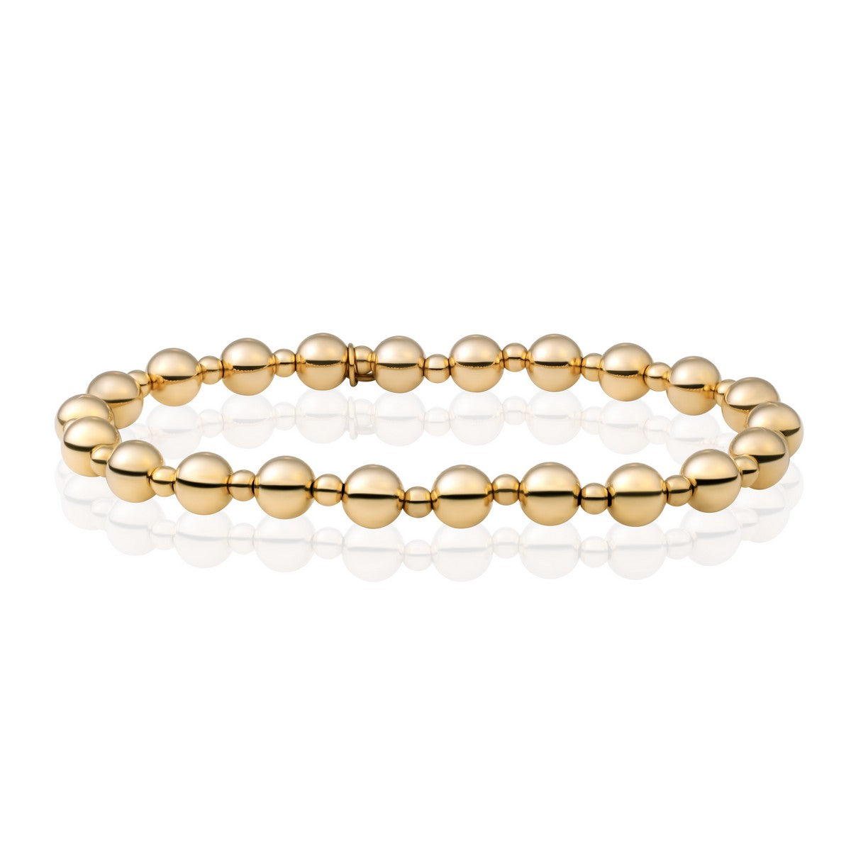 Sparkling Jewels - Armband: Bold Mix Interstellar Gold 6/3 mm - SB-G-MIX-02, exclusief en kwalitatief hoogwaardig. Ontdek nu!