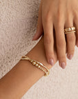 Sparkling Lewels armband Wave Mix Gold SB-G-MIX-04 - PansiteNederland.nl