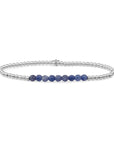 Sparkling Jewels Armband Sodalite Universe - Silver 3mm SB-GEM20-3MM-LINE - PansiteNederland.nl