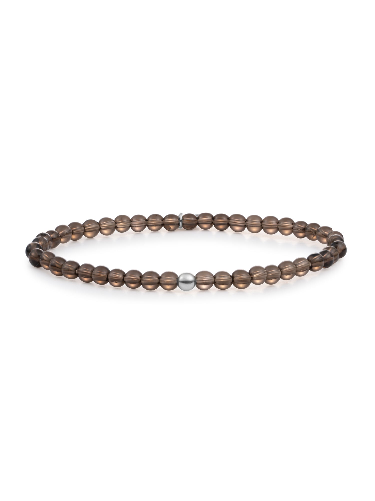 Sparkling Jewels Armband Rookkwarts SB-GEM23-ADD-4MM Zilverkleurig