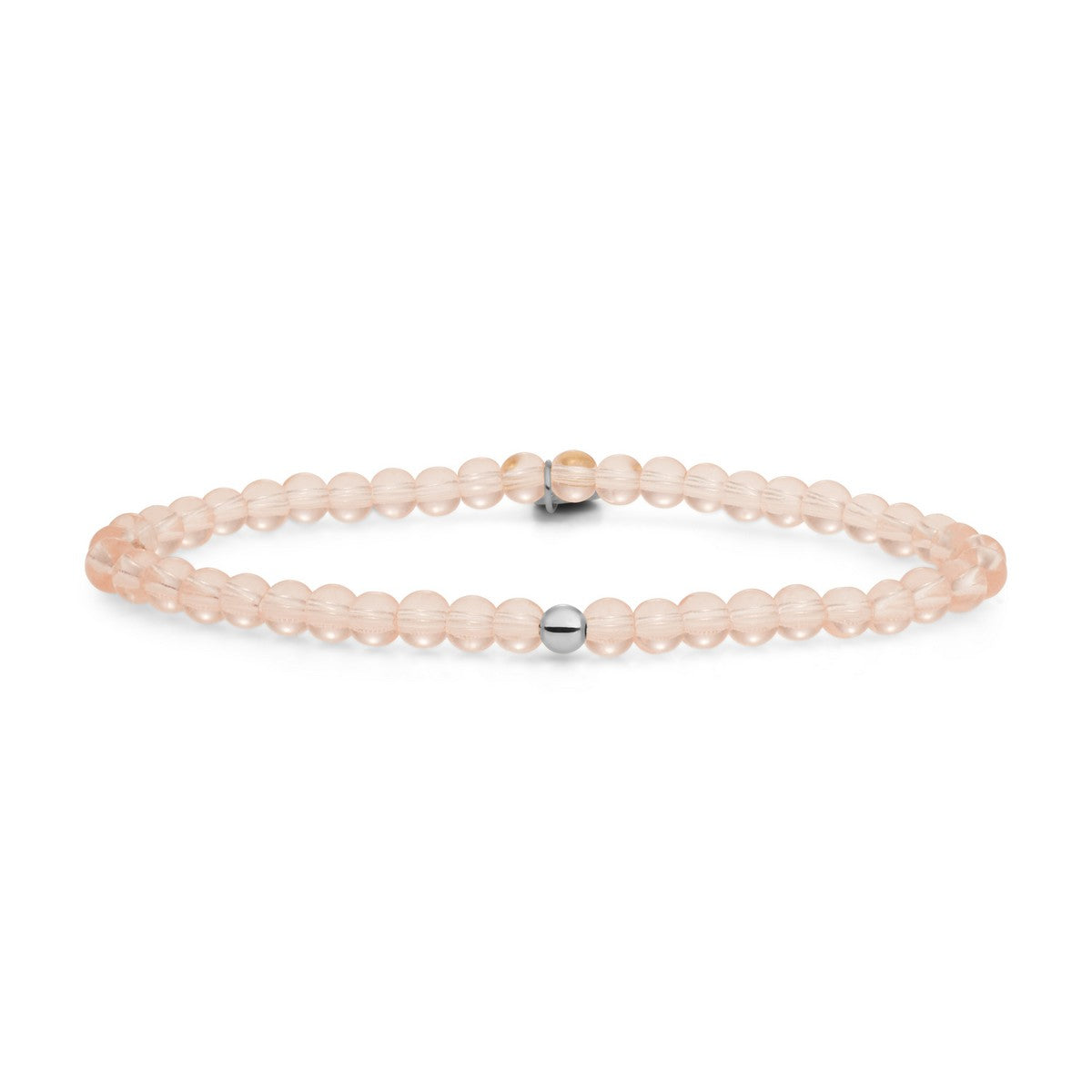 Sparkling Jewels Armband Champagne SB-GEM42-ADD-4MM Zilverkleurig