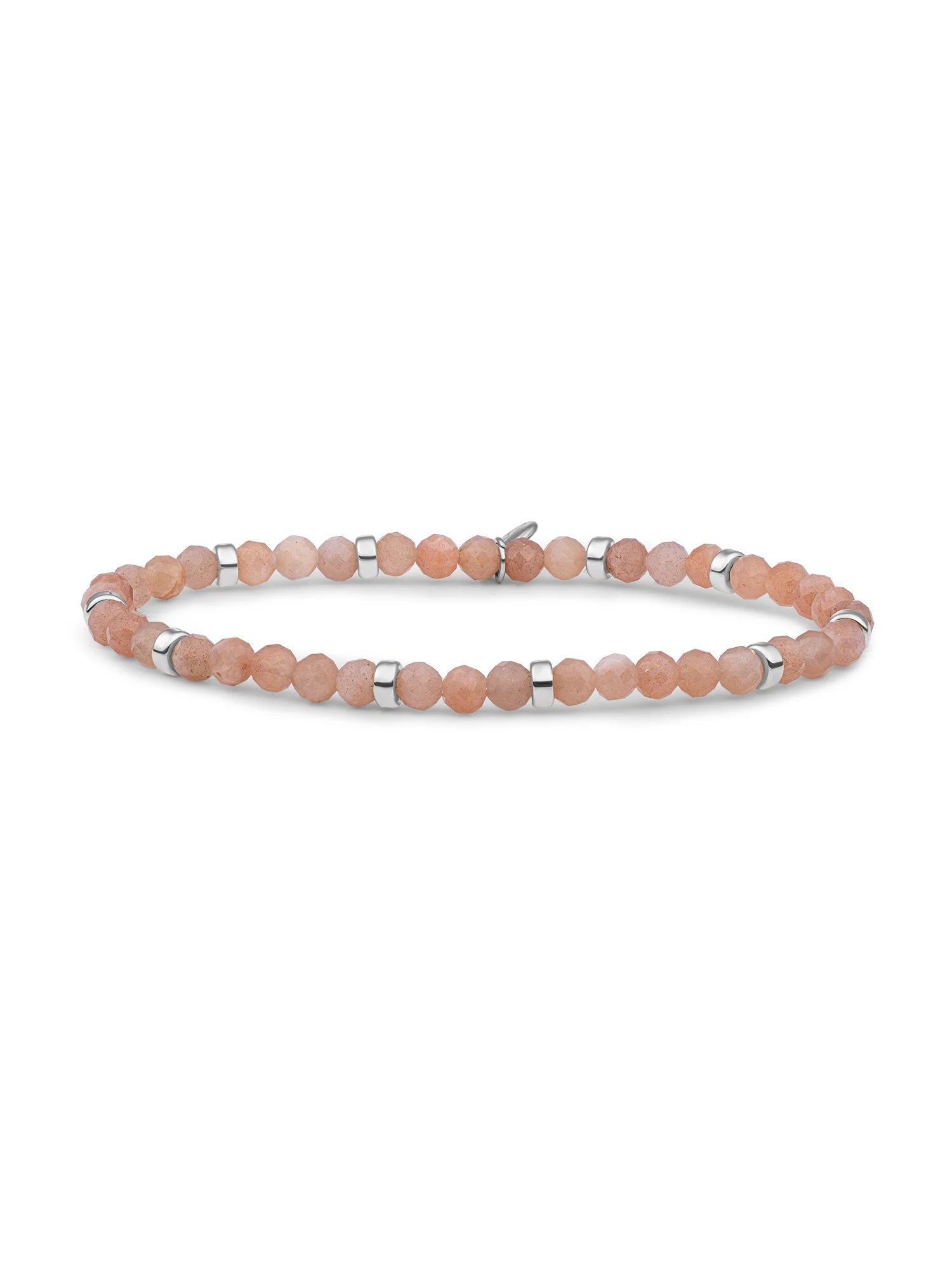 Sparkling Jewels Armband Zonnesteen Roundel Interstellar SB-GEM58-MIX-RDL Zilverkleurig