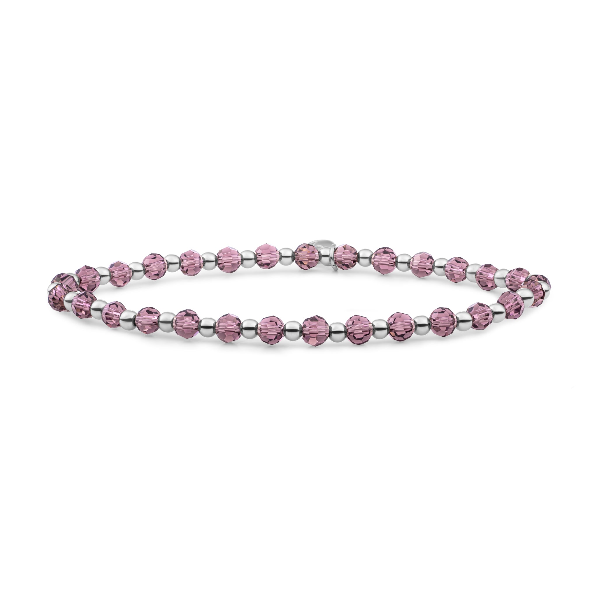 Sparkling Jewels Armband Kwarts SB-GEM59-3MM-MIX Goudkleurig