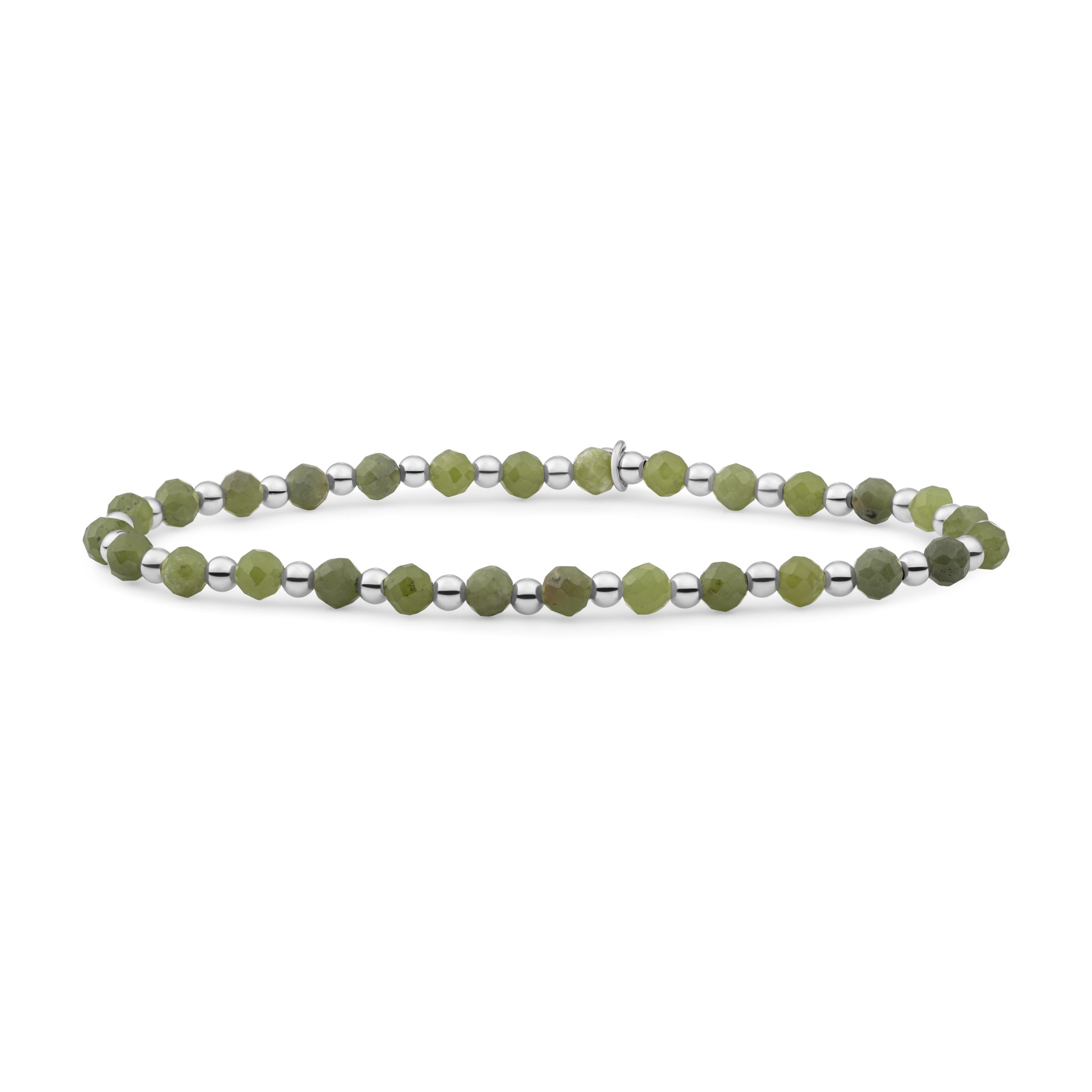 Sparkling Jewels Armband Jade SB-GEM61-3MM-MIX Bicolor