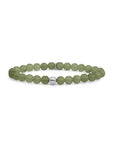 Sparkling Jewels armband Lime Jade Saturn large - Silver - 6mm SB-GEM64-ADD-6MM - PansiteNederland.nl