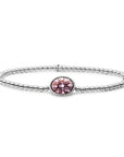 Sparkling Lewels armband Aubergine Quartz Twist - Silver SB-S-3MM-TG59 - PansiteNederland.nl