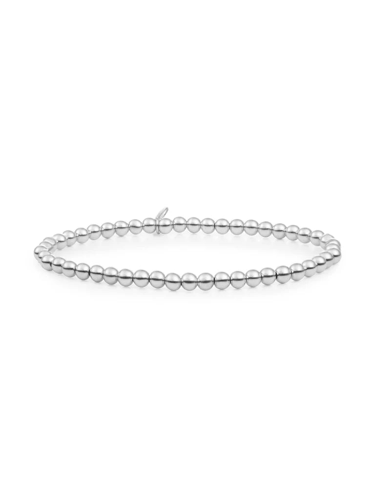 Sparkling Jewels Armband Saturn Medium - Silver - 4mm SB-S-4MM-ADD Zilverkleurig