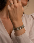 Sparkling Jewels Armband Silver Saturn - 6mm SB-S-6MM-ADD - PansiteNederland.nl