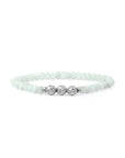 Sparkling Jewels armband Opalite Fuse beads - Silver - 6mm SB-S-6MM-FUSE-G14 - PansiteNederland.nl