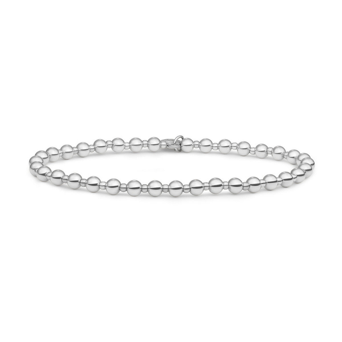 Sparkling Jewels Armband Bold Mix Silver - 4/2 mm SB-S-MIX-09 Zilverkleurig