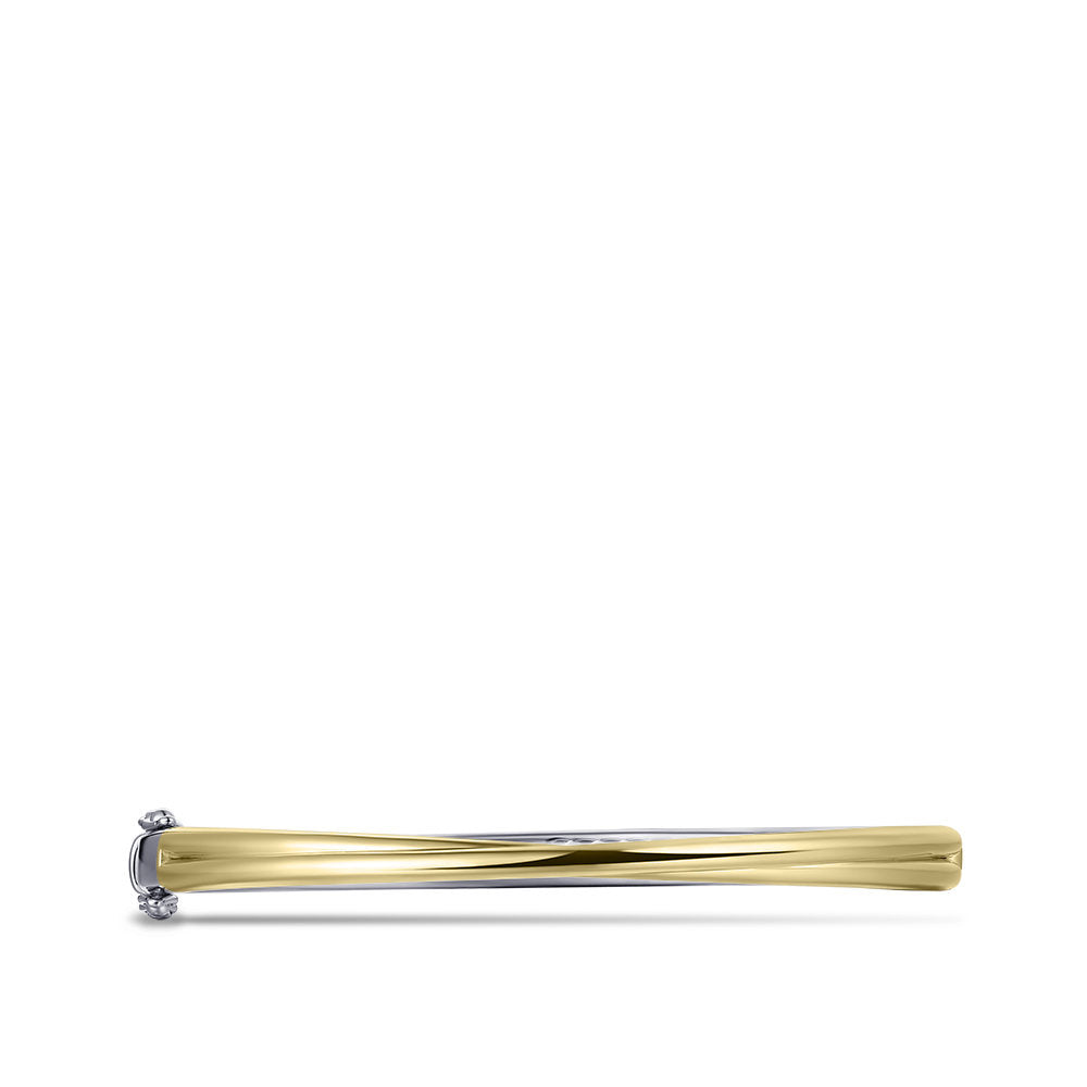 Gisser Bangle Zilver Geel Verguld 60 mm – SB25Y – foto 2