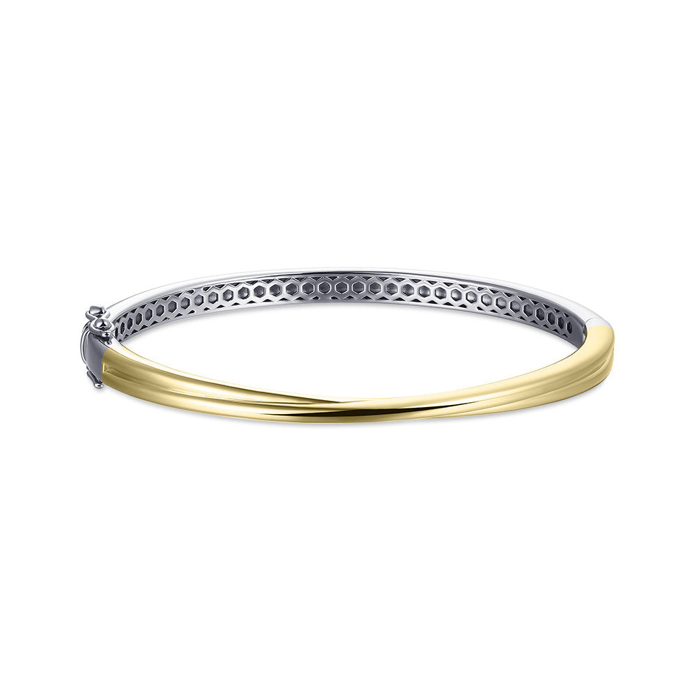 Gisser Bangle Zilver Geel Verguld 60 mm – SB25Y