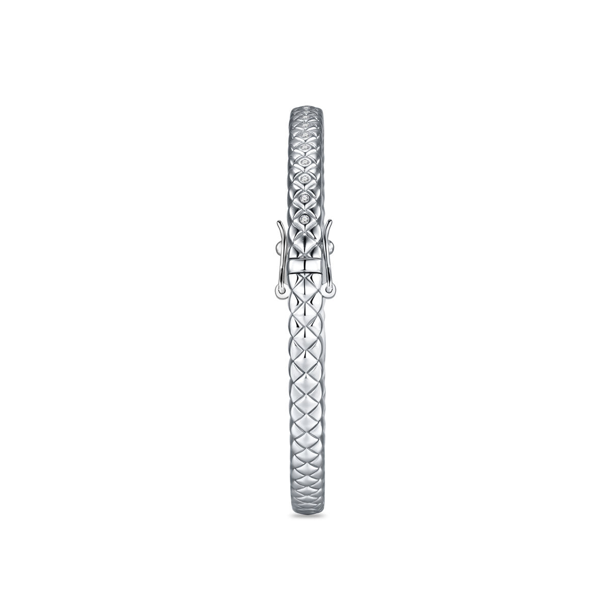 Gisser Bangle Zilver Gerhodineerd Zirkonia Wit – SB35/4 – foto 3