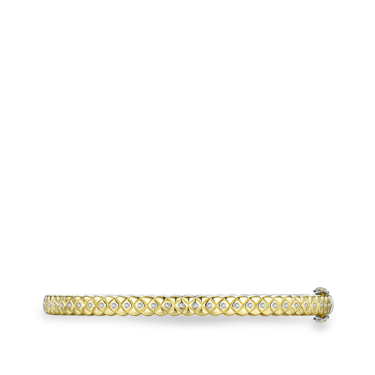Gisser Bangle Zilver Verguld Bicolor Zirkonia Wit – SB35Y/4 – foto 2